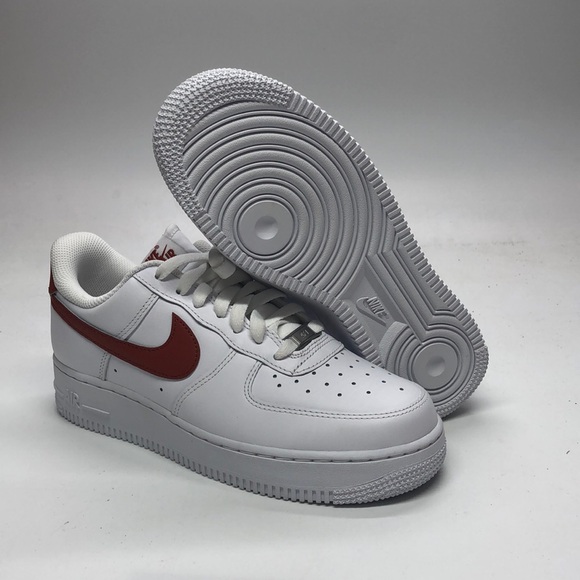 Women’s AirForce 1 ‘07 Flyease White/Orange DX5883-102 USED mark inside No Box - Picture 1 of 11